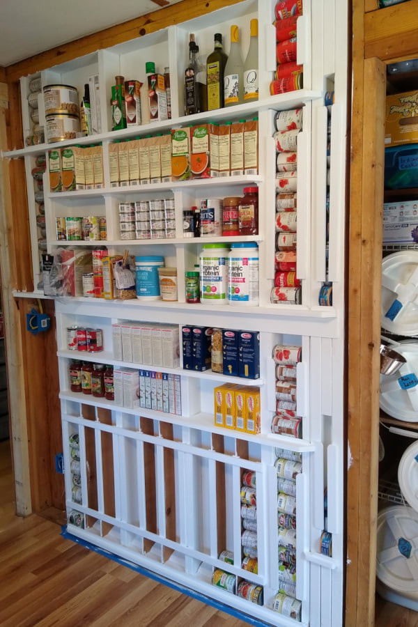 In-wall Canned & Dry Goods Storage