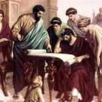 Painting of Bereans examining scriptures